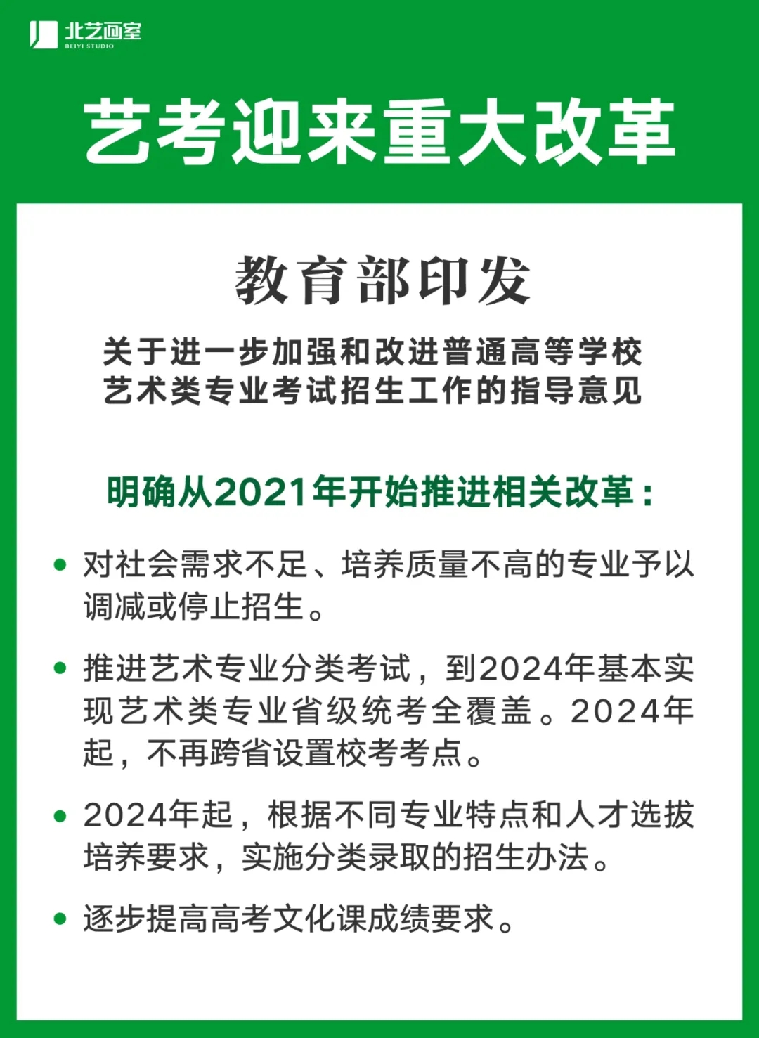 北藝畫室文化課高二強化班招生簡章