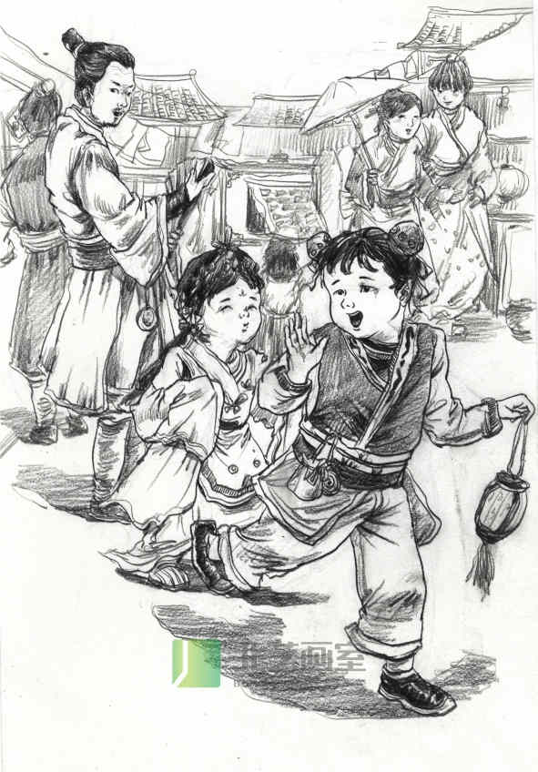 北藝畫(huà)室場(chǎng)景速寫(xiě)作品賞析