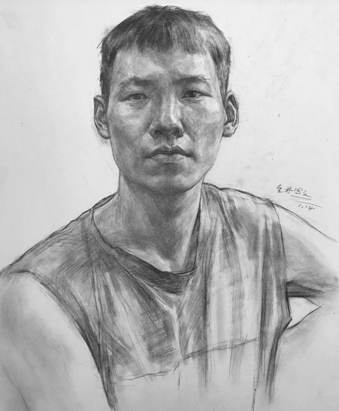 2021國(guó)美校考素描高分卷