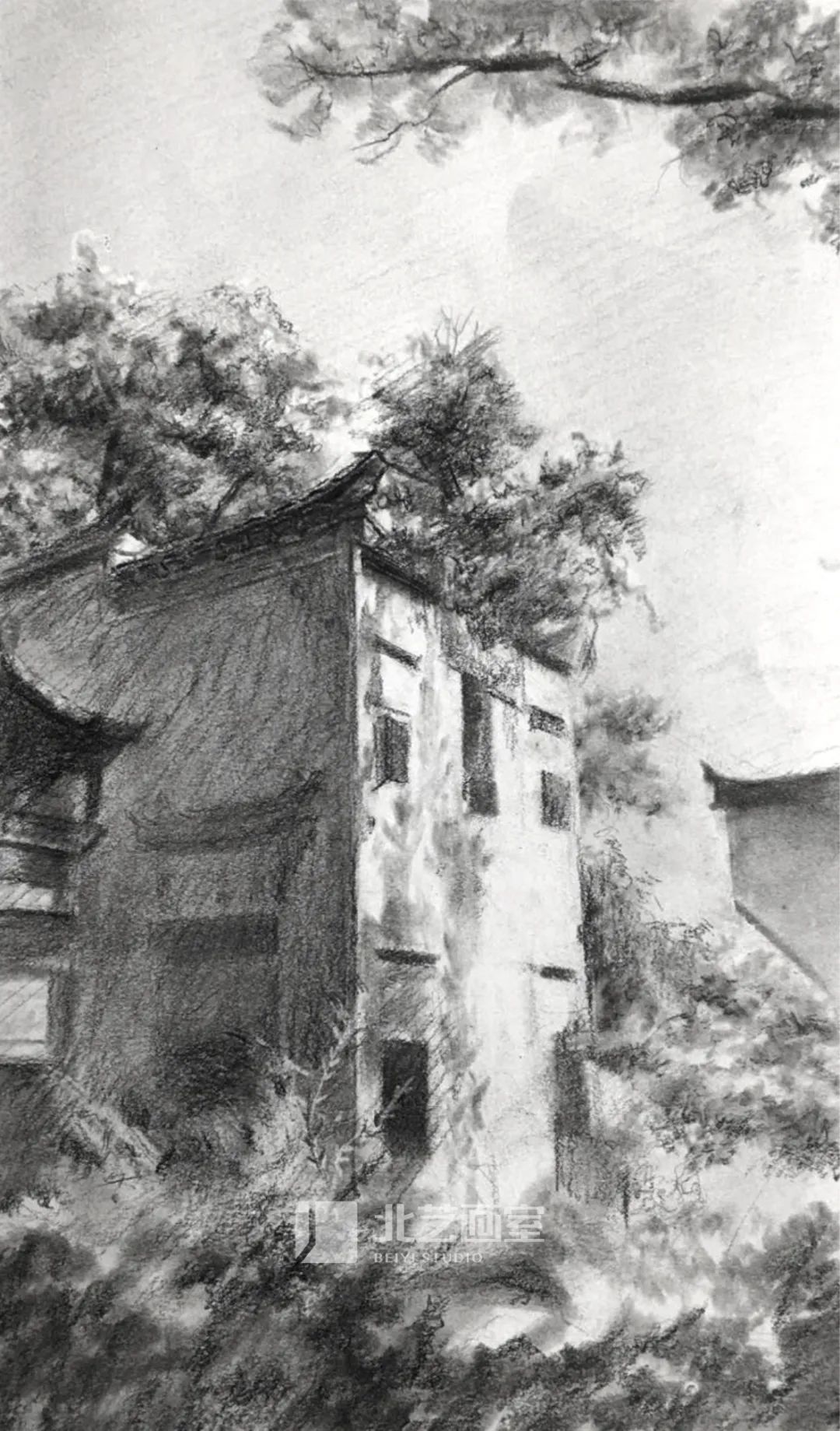 北藝畫室2023屆學(xué)員婺源寫生作品