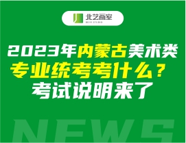 2023年內(nèi)蒙古美術(shù)類專業(yè)統(tǒng)考考什么？考試說明來了