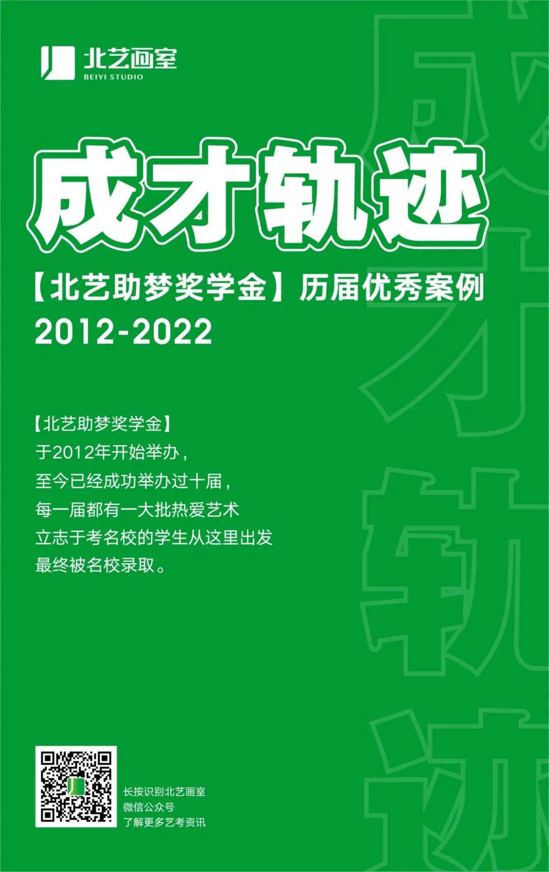 北藝畫室歷屆助夢獎學(xué)金成功案例
