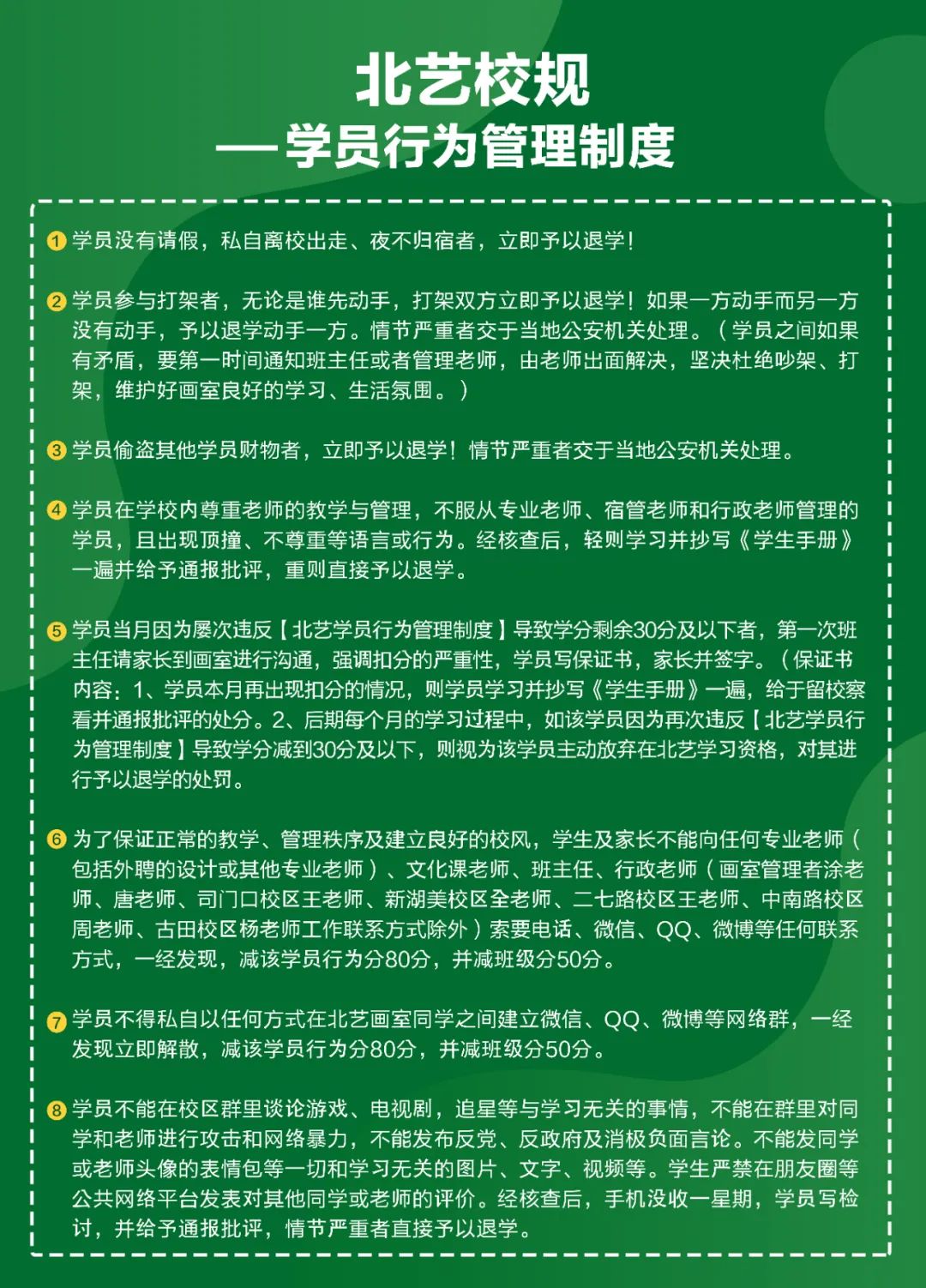 北藝校規(guī)