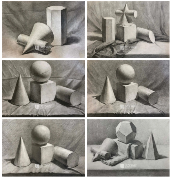 幾何體素描作品