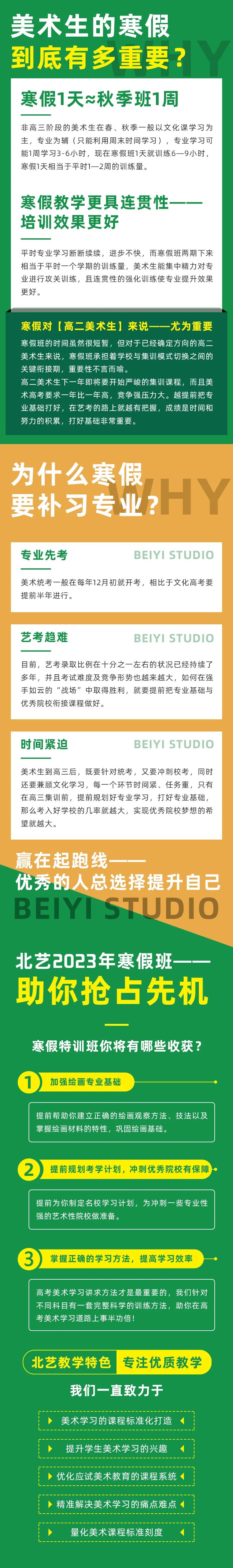 北藝畫室2023年寒假班