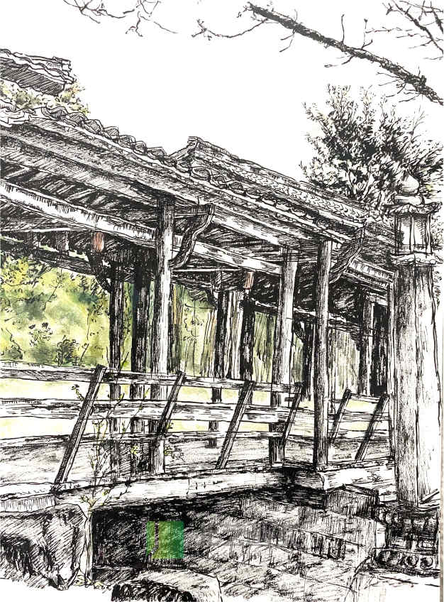 北藝畫室風(fēng)景速寫作品賞析
