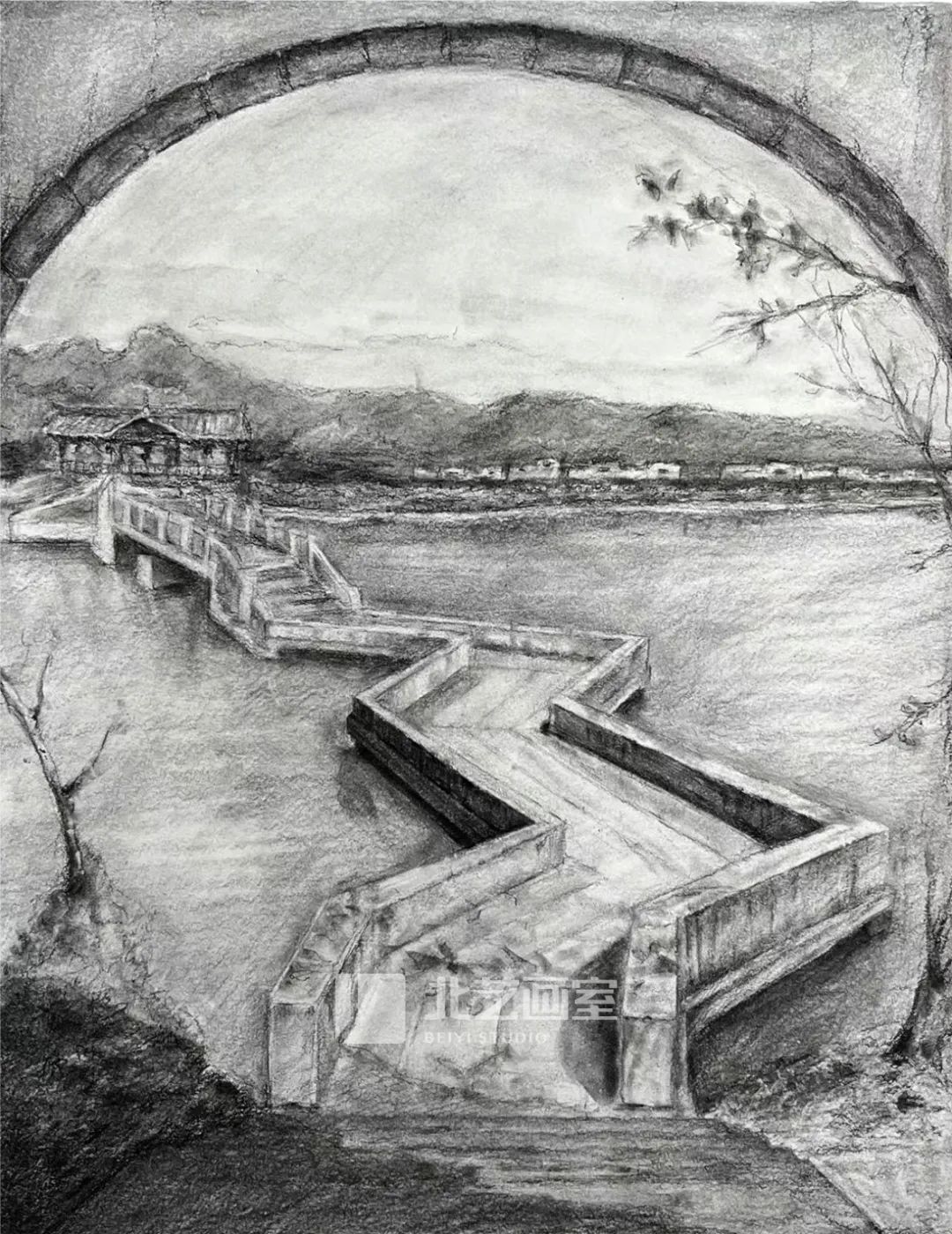 北藝畫室2023屆學(xué)員婺源寫生作品