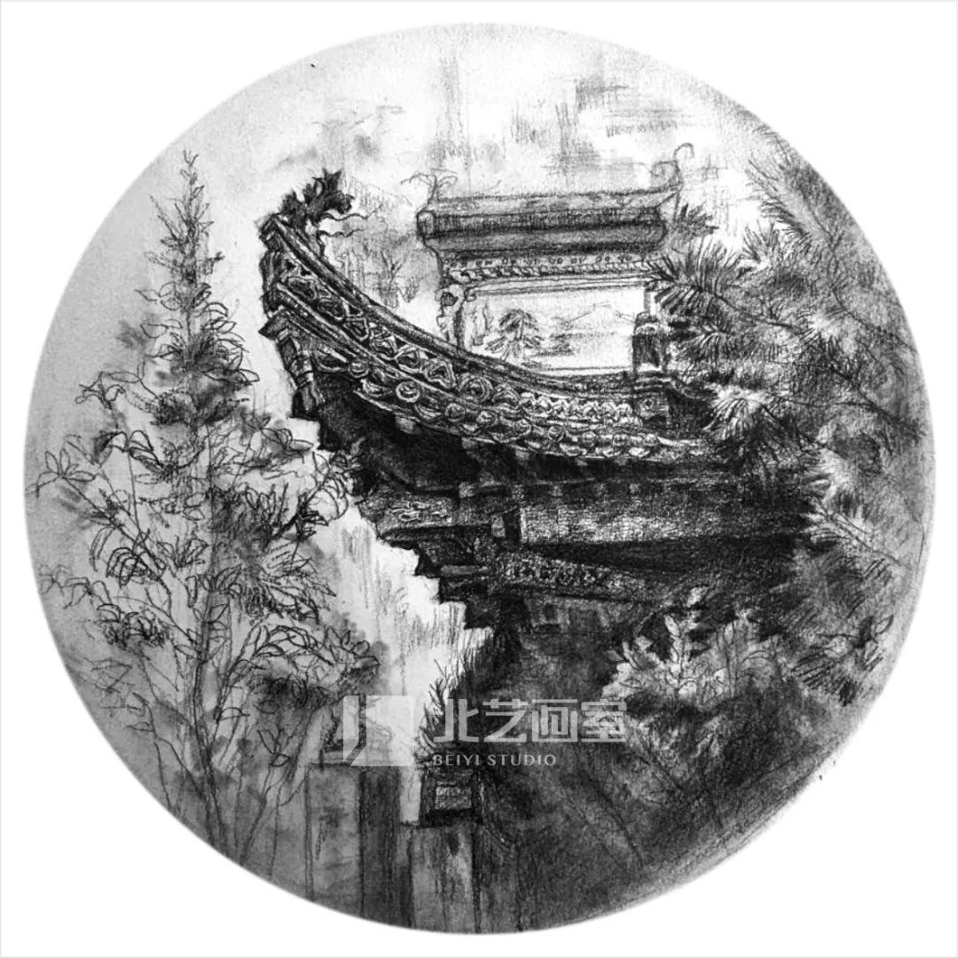 北藝畫室2023屆學(xué)員婺源寫生作品