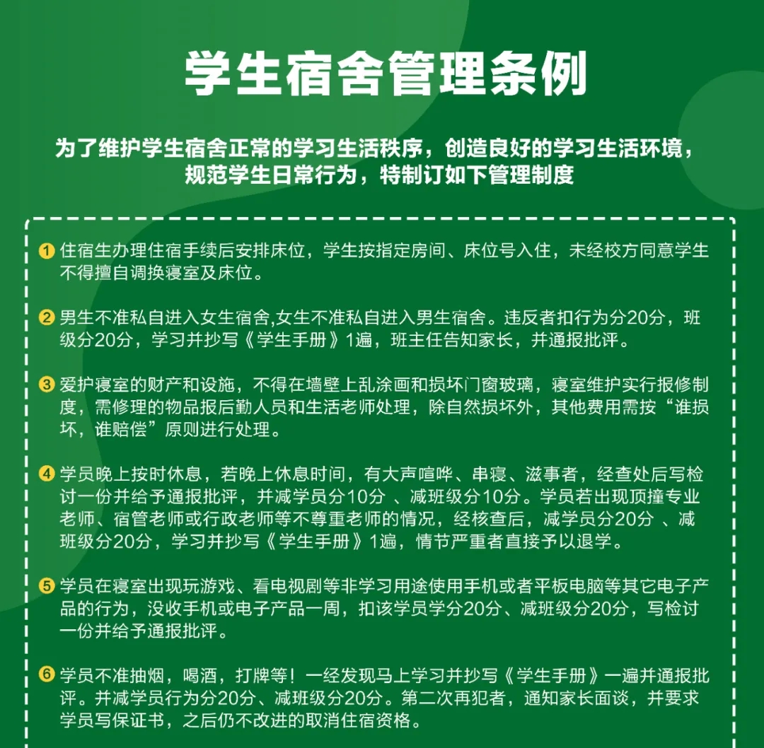 學(xué)生宿舍管理制度