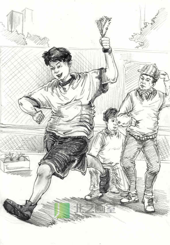 北藝畫(huà)室場(chǎng)景速寫(xiě)作品賞析