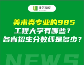 美術(shù)類專業(yè)的985工程大學(xué)有哪些？各省招生分?jǐn)?shù)線是多少？
