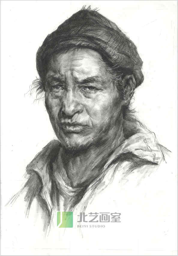 武漢北藝畫(huà)室素描頭像作品賞析
