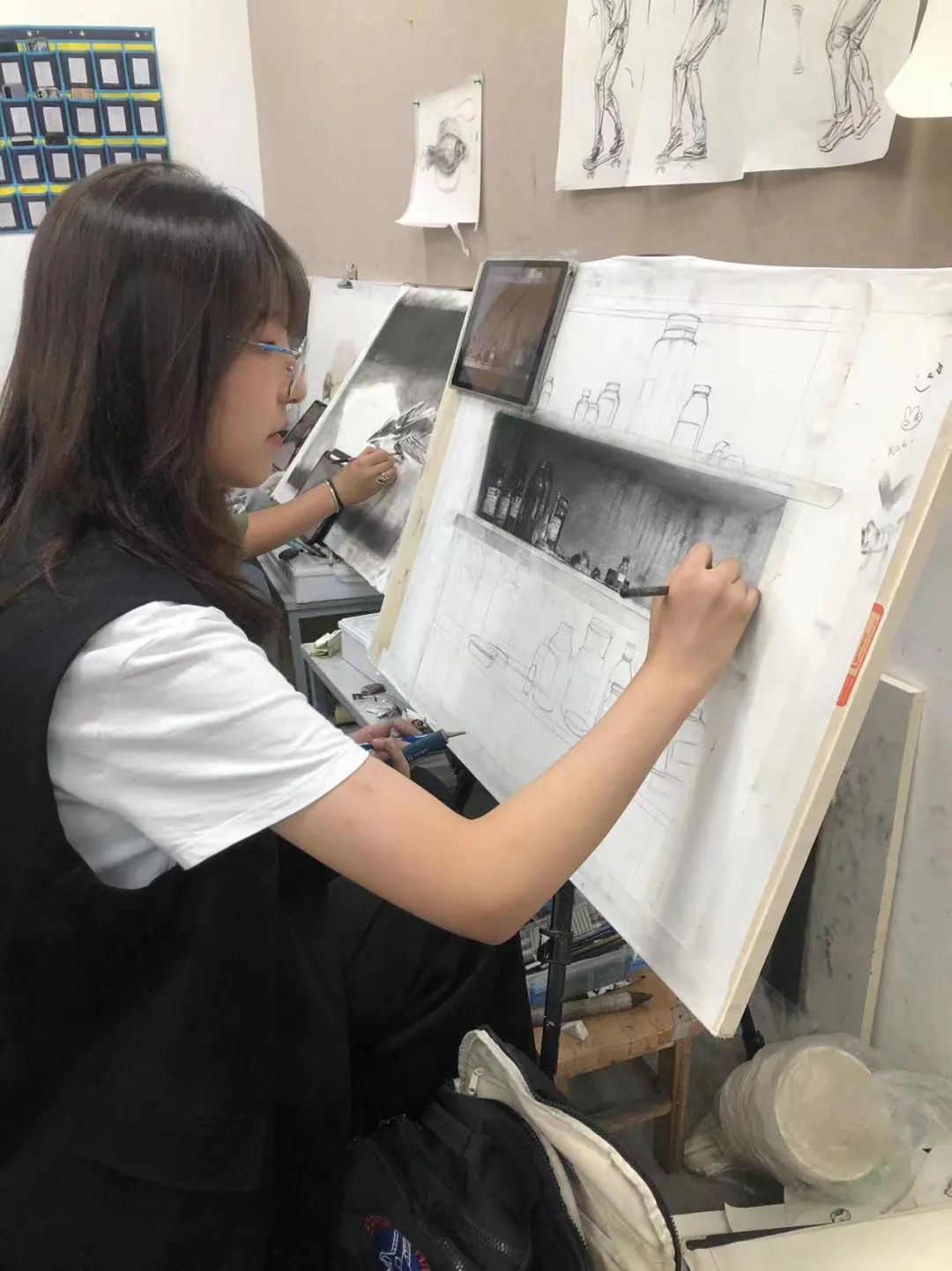 北藝課堂素描靜物寫生