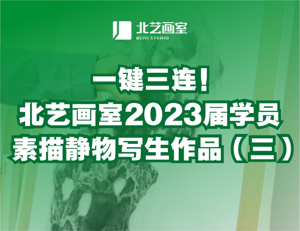 一鍵三連！北藝畫室2023屆學(xué)員素描靜物寫生作品（三）