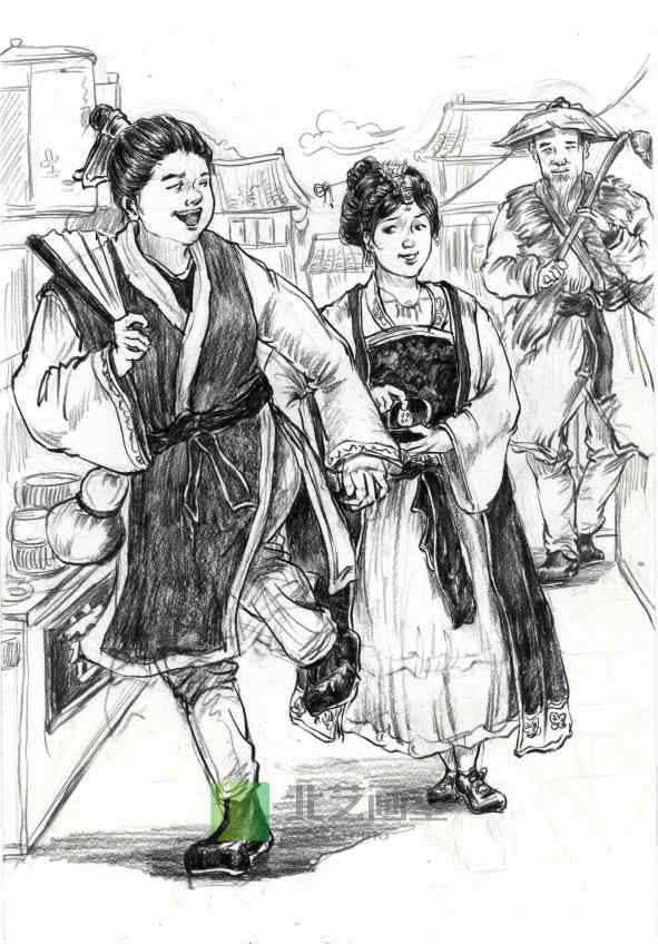 北藝畫(huà)室場(chǎng)景速寫(xiě)作品賞析
