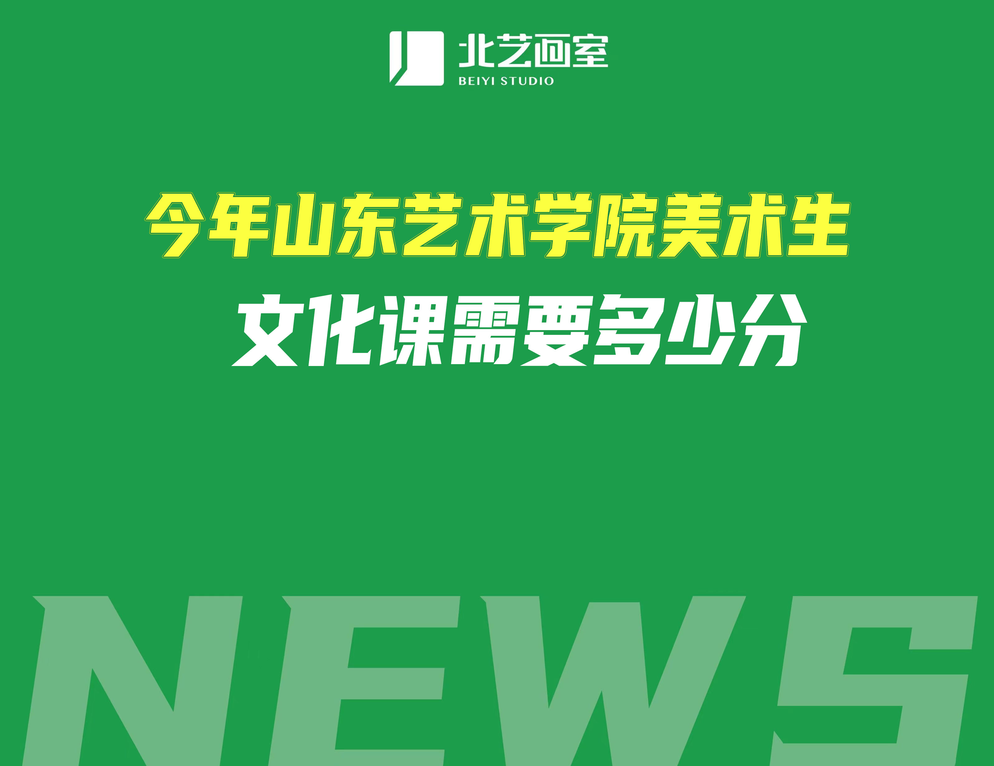 今年山東藝術(shù)學(xué)院美術(shù)生文化課需要多少分