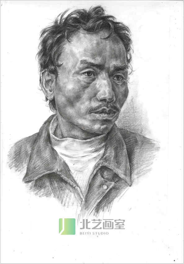 武漢北藝畫(huà)室素描頭像作品賞析