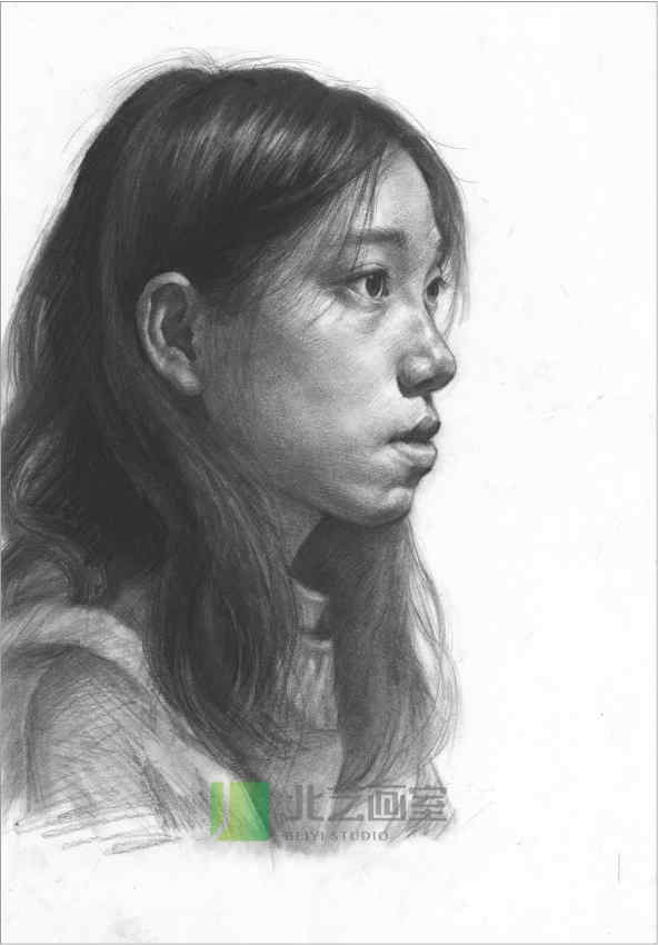 武漢北藝畫(huà)室素描頭像作品賞析