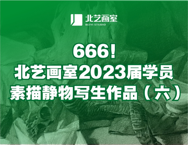 666！北藝畫室2023屆學(xué)員素描靜物寫生作品（六）