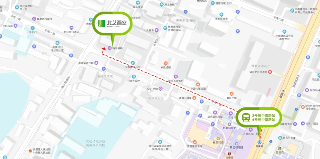 北藝畫室地圖